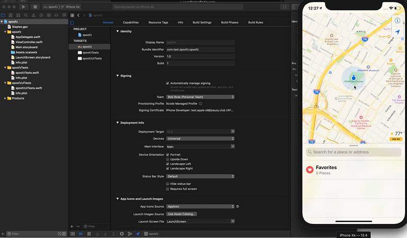 change location on iphone