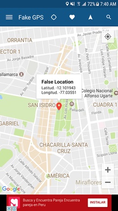 choose fake gps