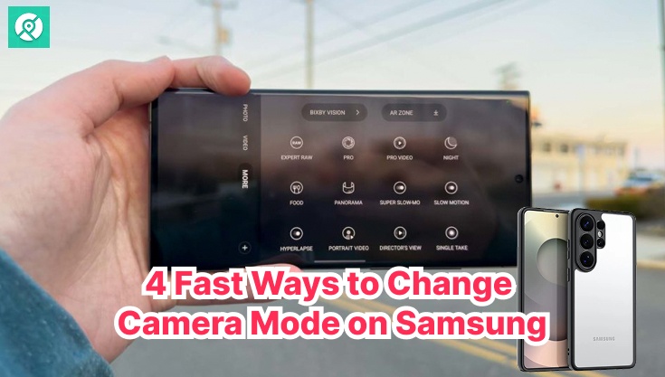 how to change camera mode samsung