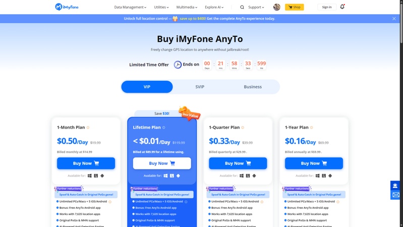 is imyfone anyto free