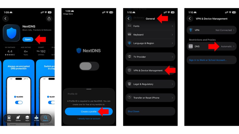 how to download nextdns