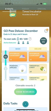 pokemon go pass not updating