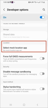 select mock location app