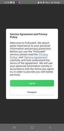 service agreement and privacy policy