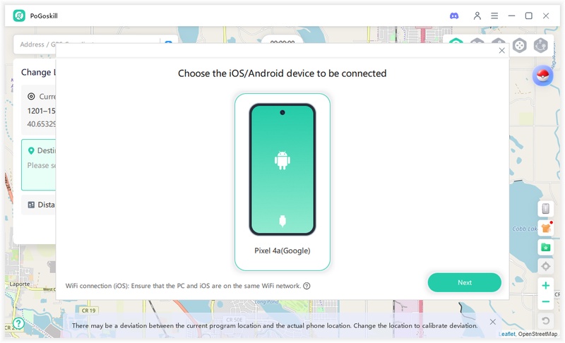 choose android device