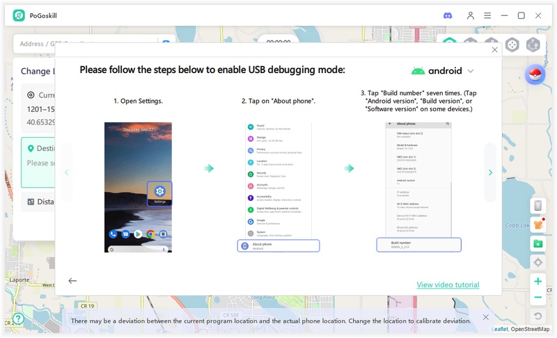 enable usb debugging mode