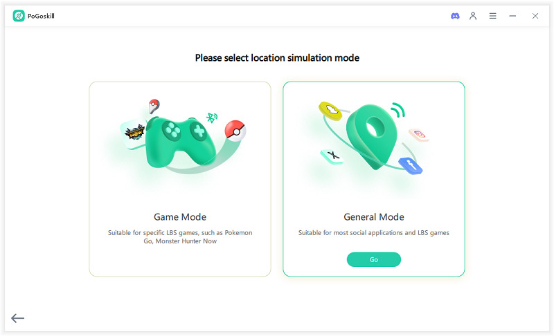 pogoskill Choose General Mode