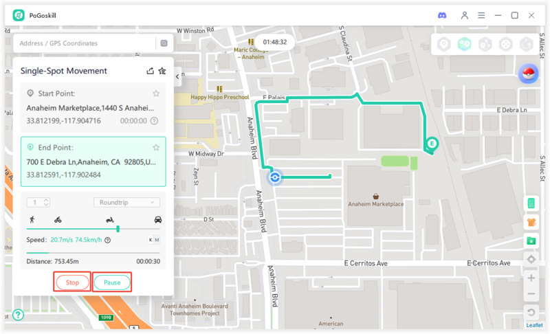 pogoskill single spot movement