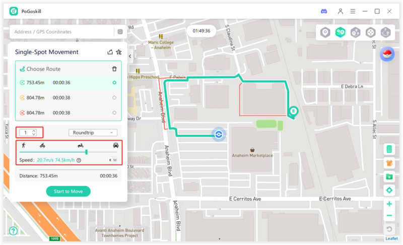 pogoskill single spot movement