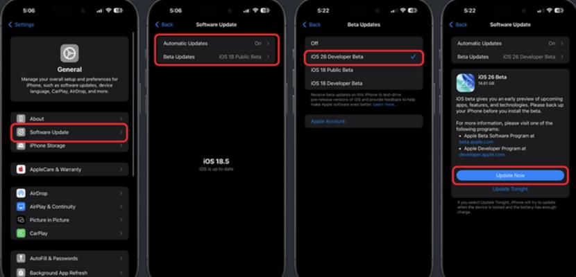 how to download ios 26 bets
