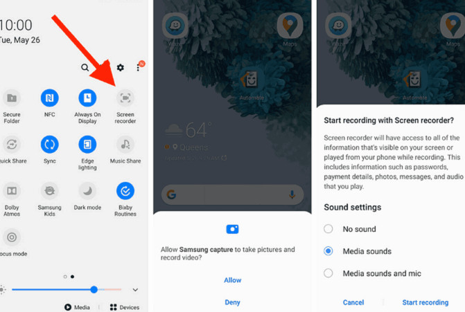 androip how to download tiktok videos using screen recording