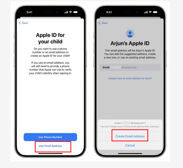 create new apple id in different country