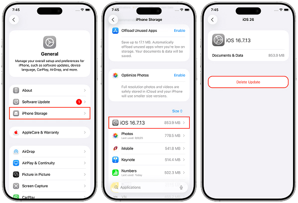 delete and redownload update