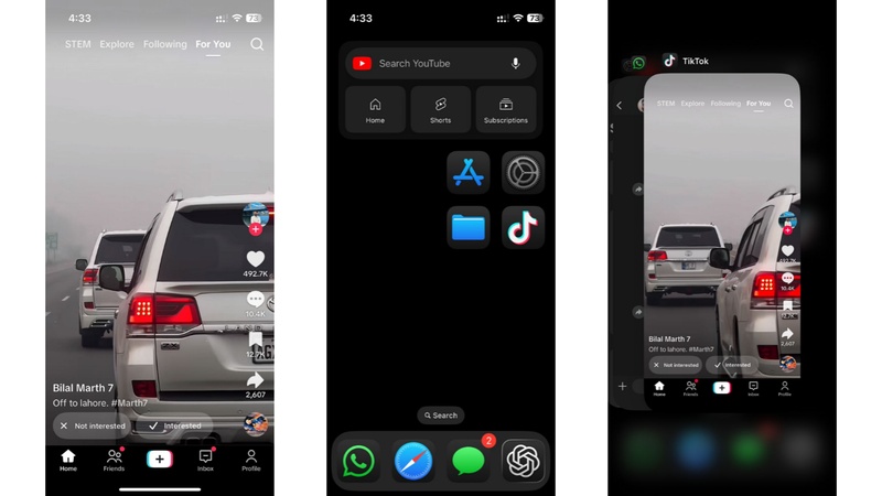force close tiktok iphone