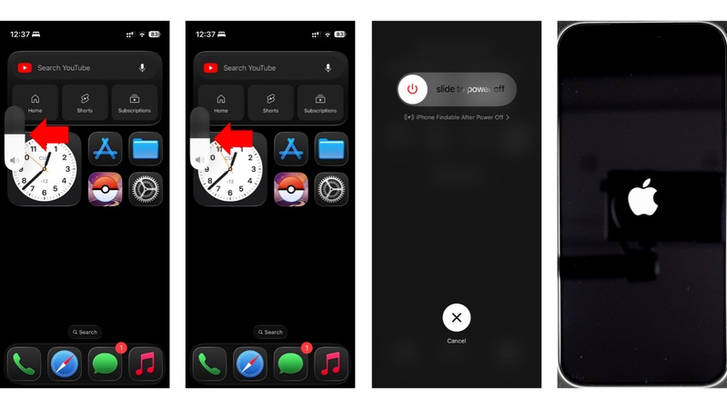 how to restart ios 27 on iphone