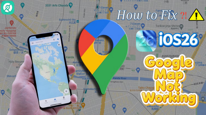 how to fix iphone google map not working