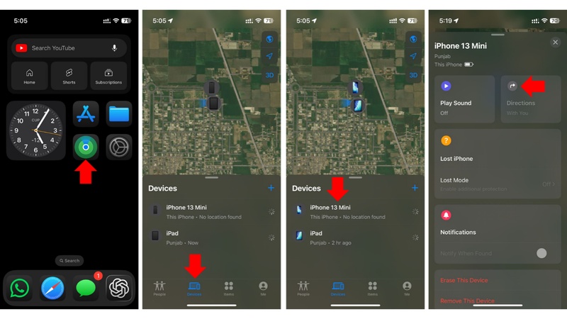 iphone powered off location