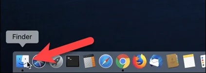 open finder on mac
