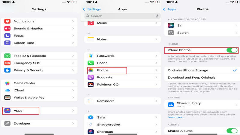 re-enable icloud photos to sync location data