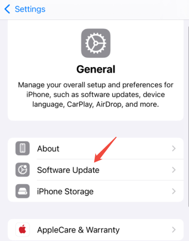 software update iphone