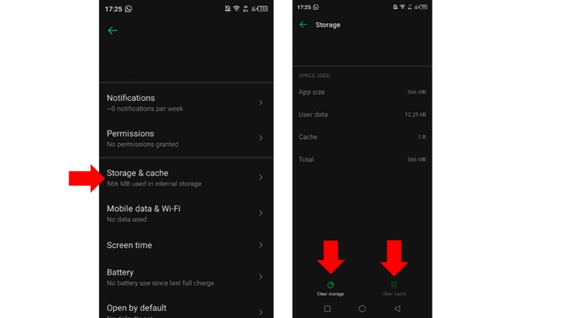 clear cache data mhn