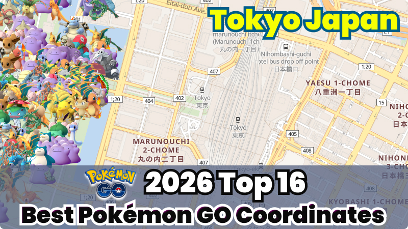 Best places in Tokyo for Pokemon GO coordinates