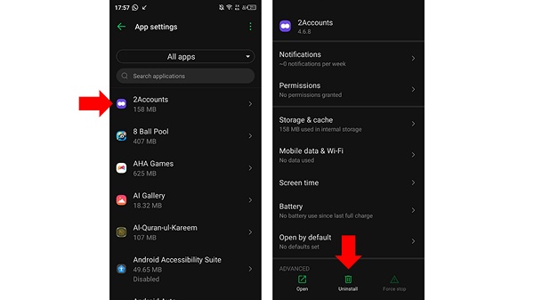 ensure no conflicting app