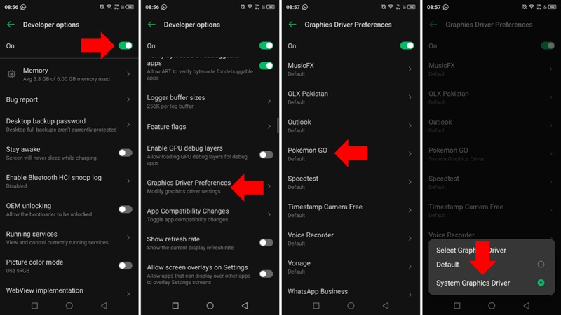 force device gpu rendering