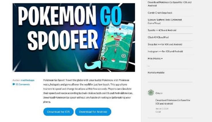 modifiedapps pokemon go spoof review download