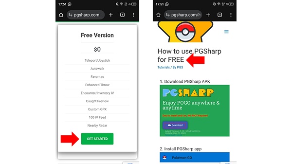 use get start option