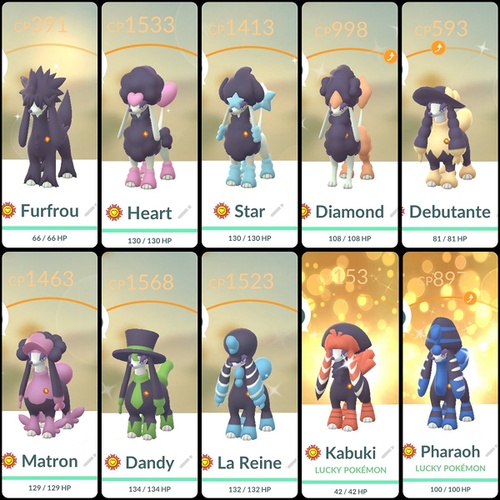 10 furfrou forms pokemon go