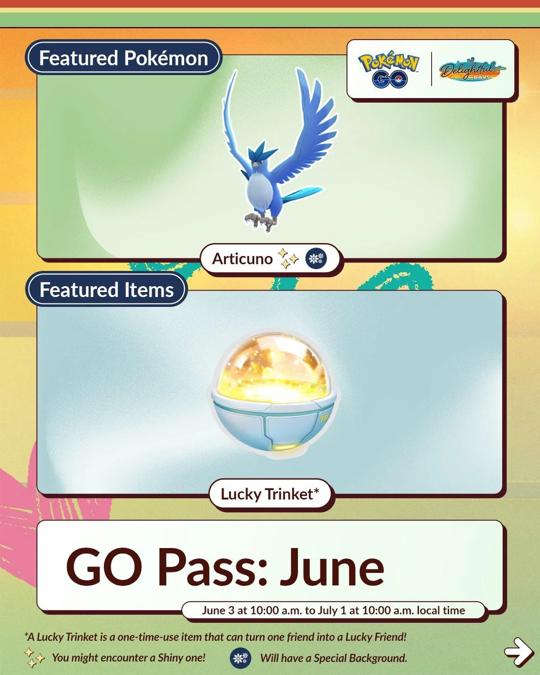 dynamax articuno go pass schedule