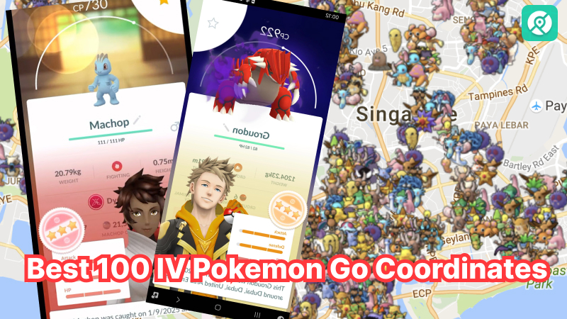 best 100 iv pokemon go coordinates