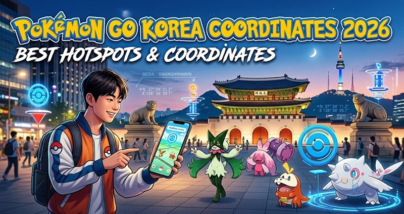 best pokemon go korea coordinates