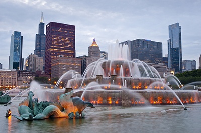 buckingham fountain coordinates