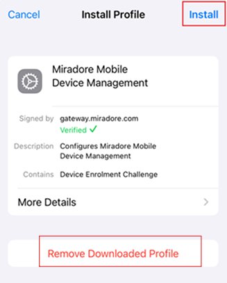 check for unknown dmd profiles