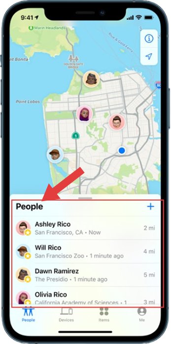 check the find my app