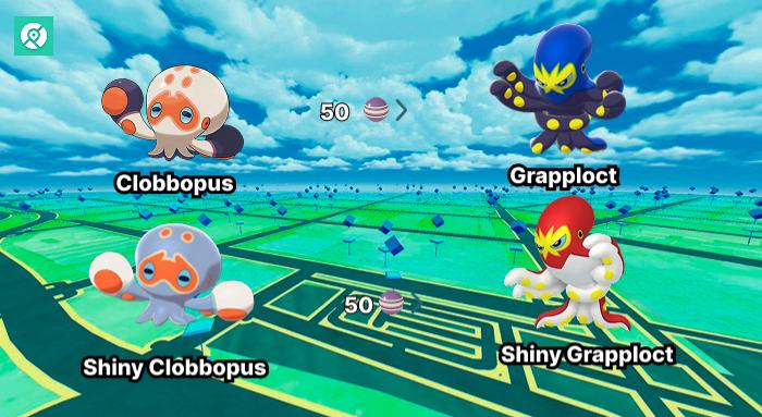 clobbopus shiny evolution line