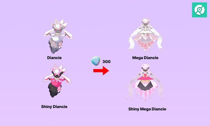 diancie mega evolution line pokemon go