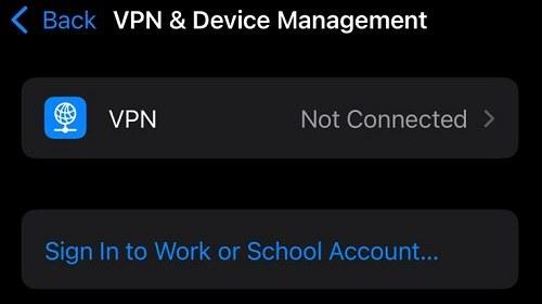 disable vpn