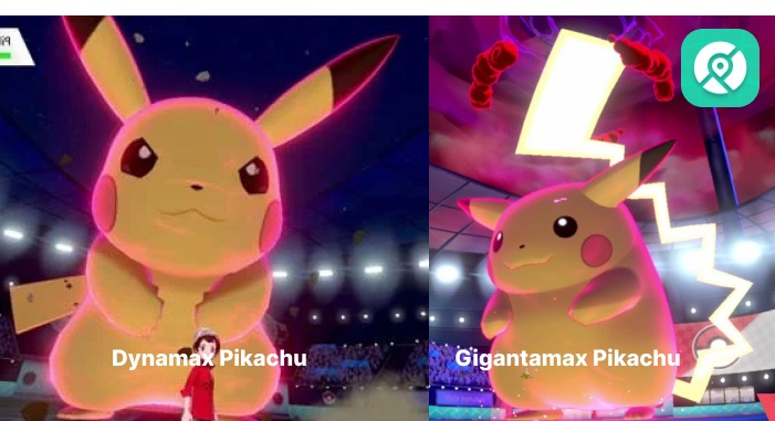 dynamax pikachu vs gigantamax pikachu