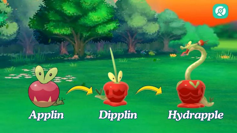 evolve applin into hydrapple