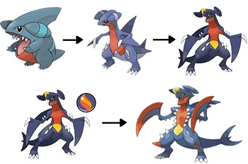 gible evolution line