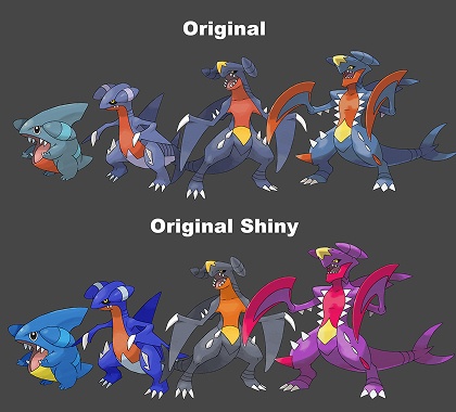 gible shiny evolution line