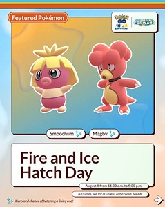 hatching magby pokemon go