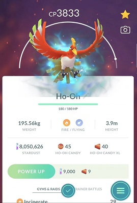 ho oh pokemon go values