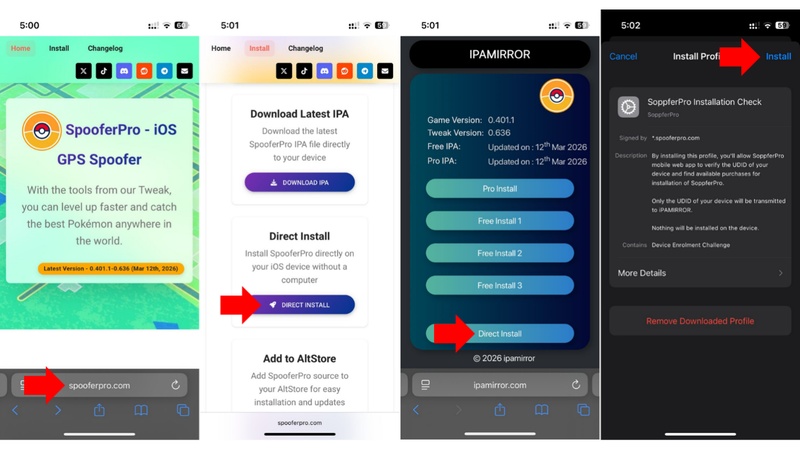 how to install spooferpro