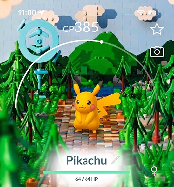 lego pikachu pokemon go