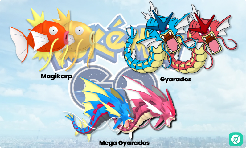 mega gyarados shiny evolution pokemon go