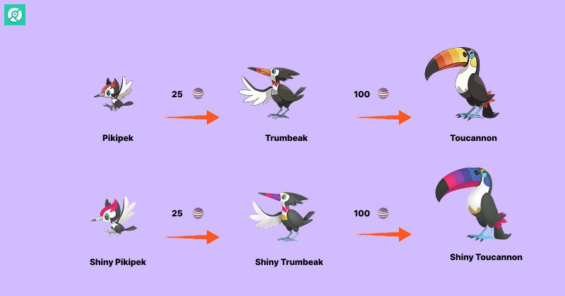 pikipek evolution shiny